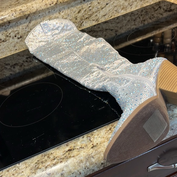 Forever thigh high glitter cowboy boots - Picture 5 of 13